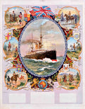 Imperial Warship Ships Vintage Retro Advert Poster A4 Photo Print
