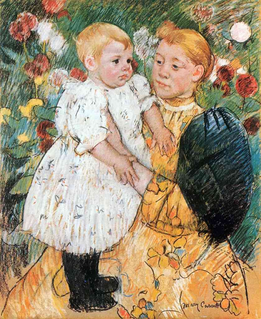 In The Garden Cassatt A4 Photo Print