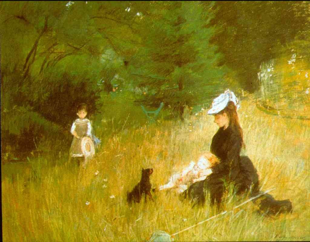 In The Grass Morisot Impressionism A4 Photo Print
