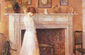 In The Old House Hassam Impressionism American A4 Photo Print