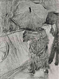 In The Rain Degas A4 Photo Print