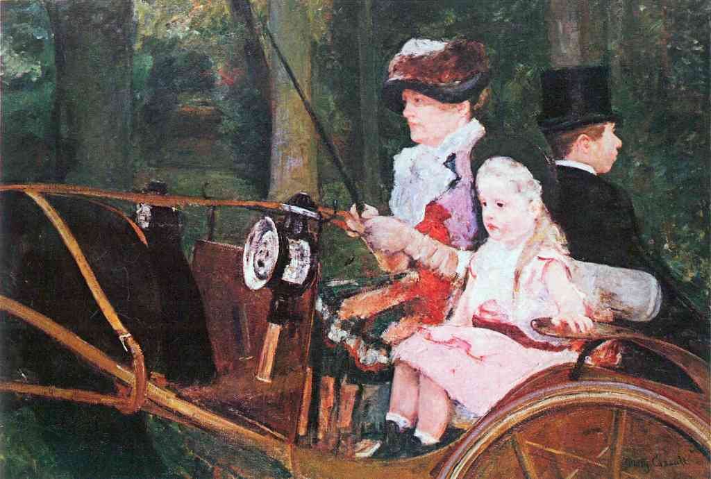 In The Wagon Cassatt A4 Photo Print
