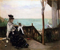 In a villa on the beach by Morisot A4 Photo Print