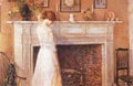 In the old house by Hassam Impressionism American A4 Photo Print