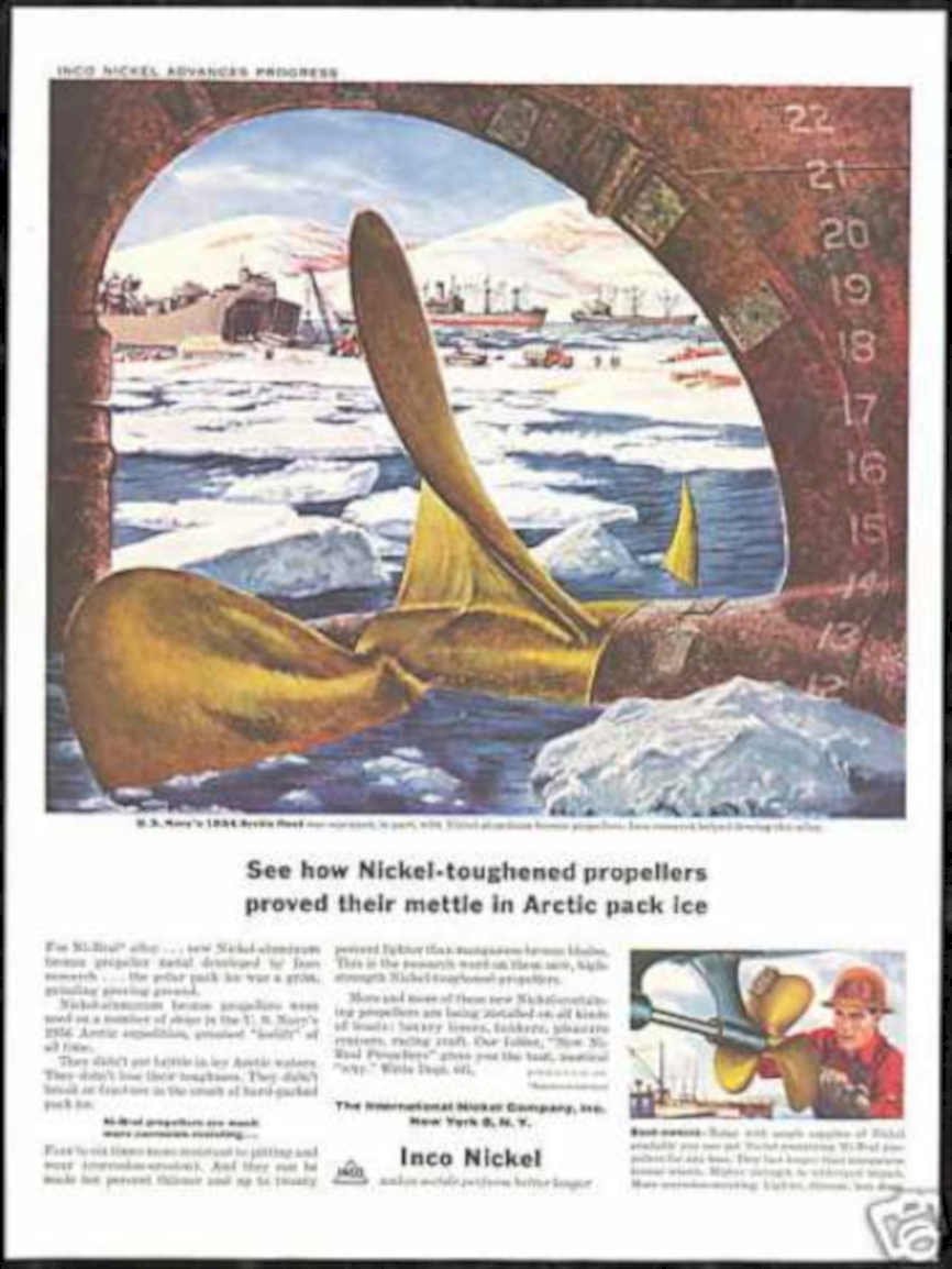 Inco Nickel Arctic Vintage Retro Advert Ads A4 Photo Print