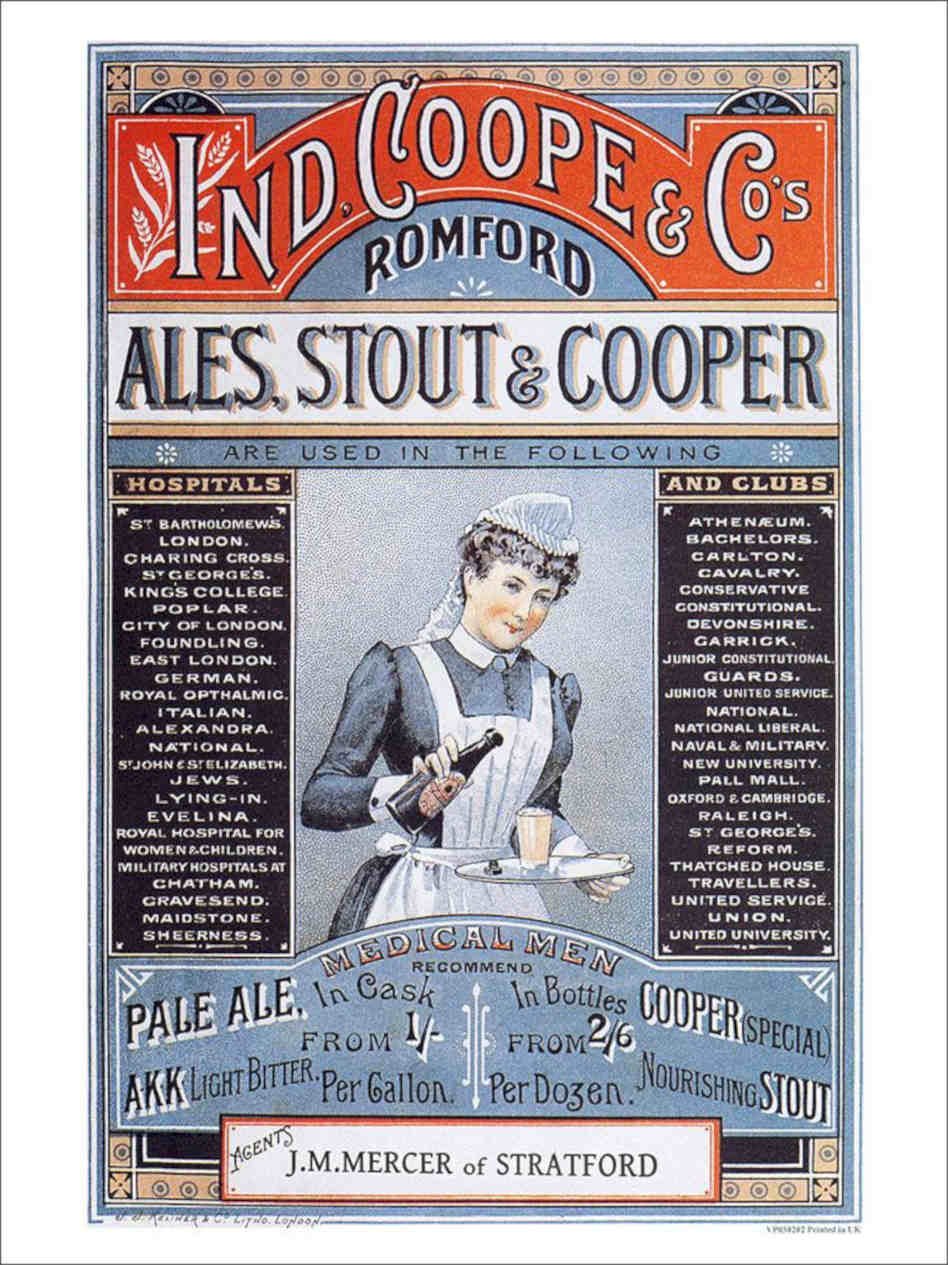 Ind Coope Ales Stout And Cooper Vintage Retro Advert Poster A4 Photo Print