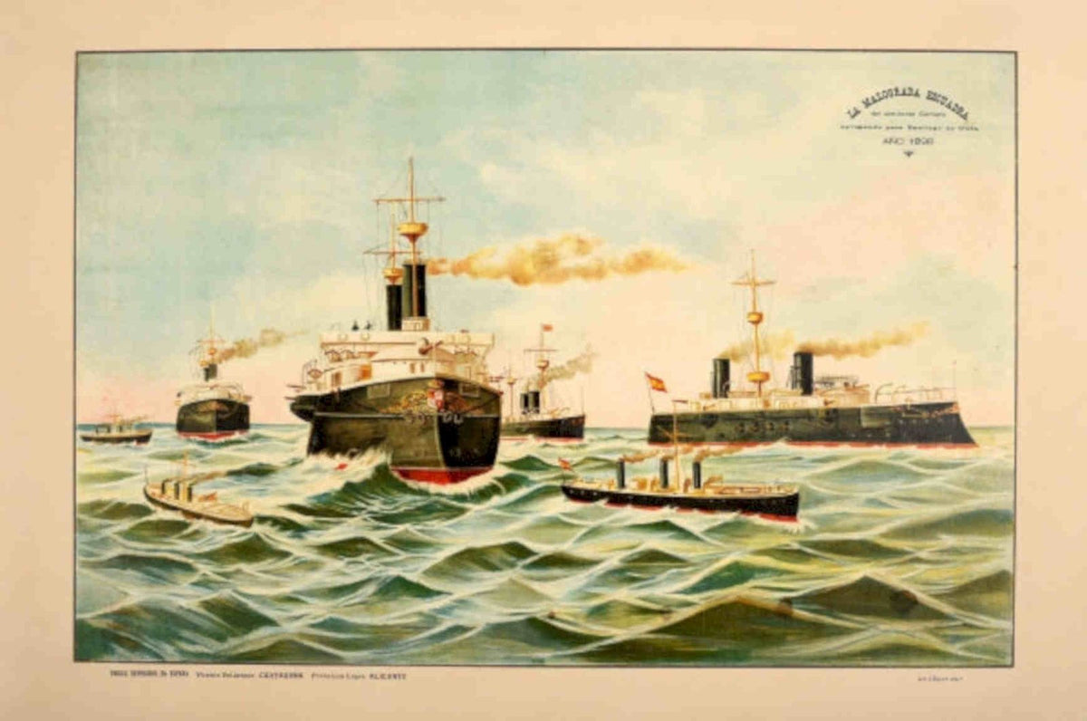Independencia Battleship Sea Vintage Retro Advert Poster A4 Photo Print
