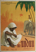 India Boy Elephant Vintage Retro Advert Poster A4 Photo Print