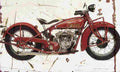 Indian 101 Scout 1928 Aged Vintage A4 Photo Print