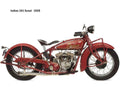 Indian 101 Scout 1928 motorbike A4 Photo Print