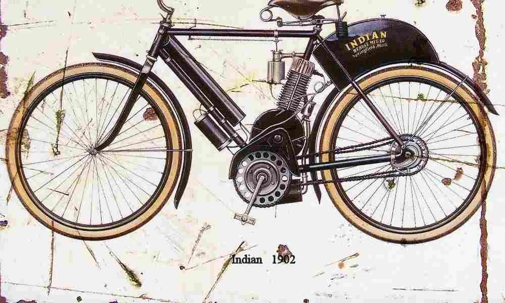 Indian 1902 Aged Vintage A4 Photo Print