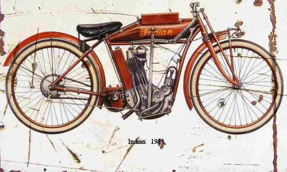 Indian 1911 Aged Vintage A4 Photo Print