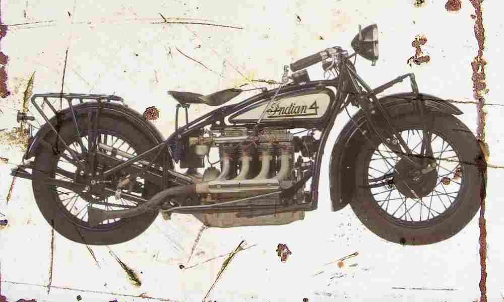 Indian 402 1930 Aged Vintage A4 Photo Print