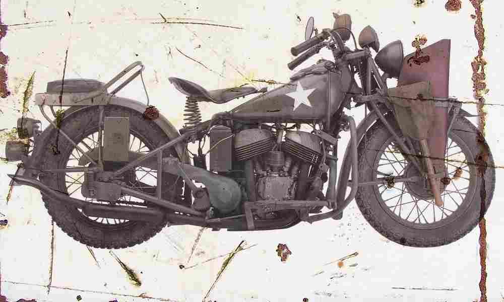 Indian 640B 1942 Aged Vintage A4 Photo Print