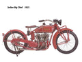 Indian BigChief 1923 motorbike A4 Photo Print