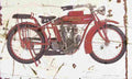 Indian BigTwin 1915 Aged Vintage A4 Photo Print
