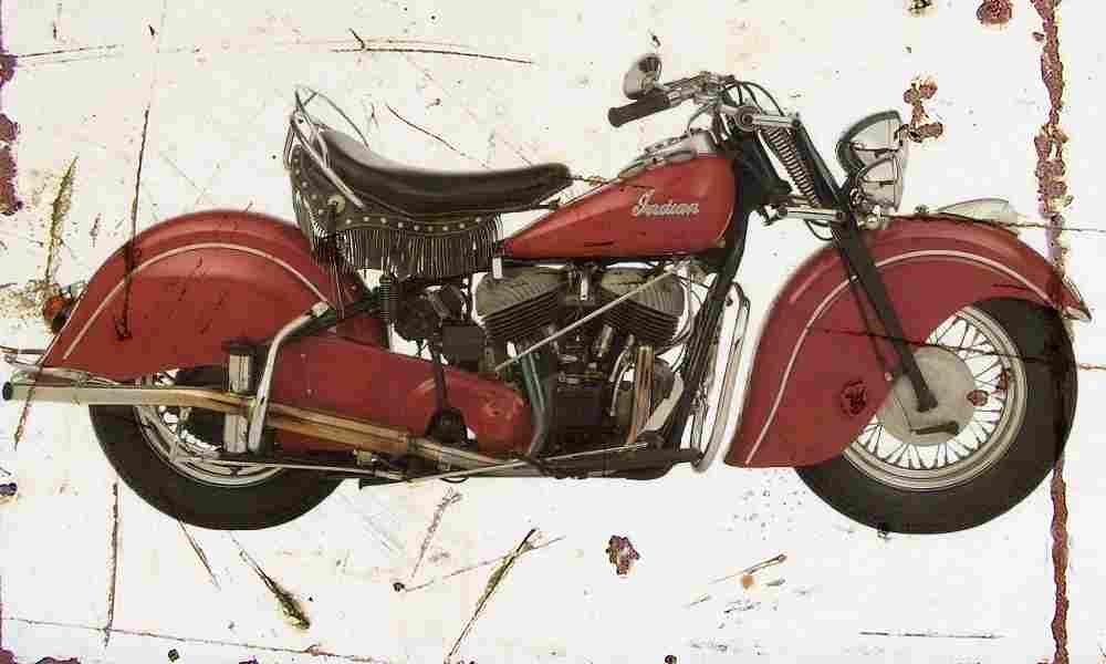 Indian Chief 1947 Aged Vintage A4 Photo Print