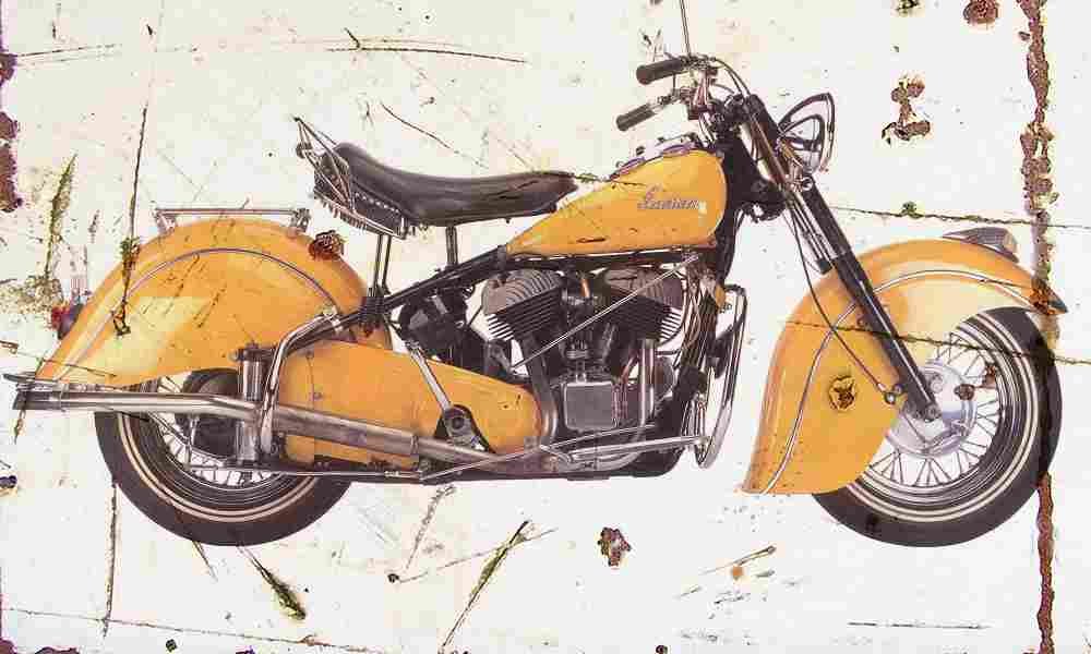 Indian Chief 1950 Aged Vintage A4 Photo Print
