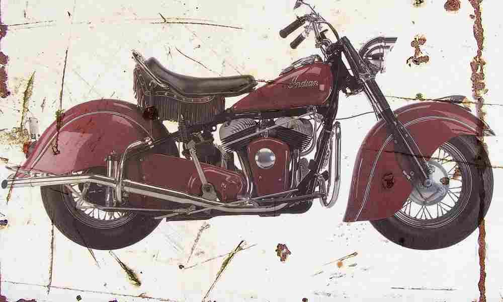Indian Chief 1951 Aged Vintage A4 Photo Print