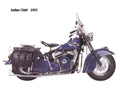 Indian Chief 1953 motorbike A4 Photo Print