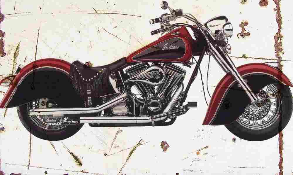 Indian Chief 1999 Aged Vintage A4 Photo Print