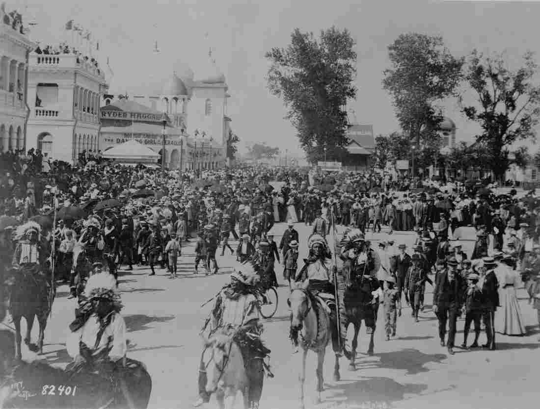 Indian Day parade Omaha Neb Aug 4 1898 Military A4 Photo Print