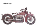 Indian Four 1932 motorbike A4 Photo Print
