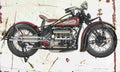 Indian Four 1936 Aged Vintage A4 Photo Print