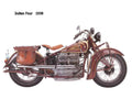 Indian Four 1938 motorbike A4 Photo Print