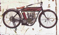Indian LightTwin 1909 Aged Vintage A4 Photo Print