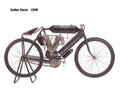 Indian Racer 1908 motorbike A4 Photo Print