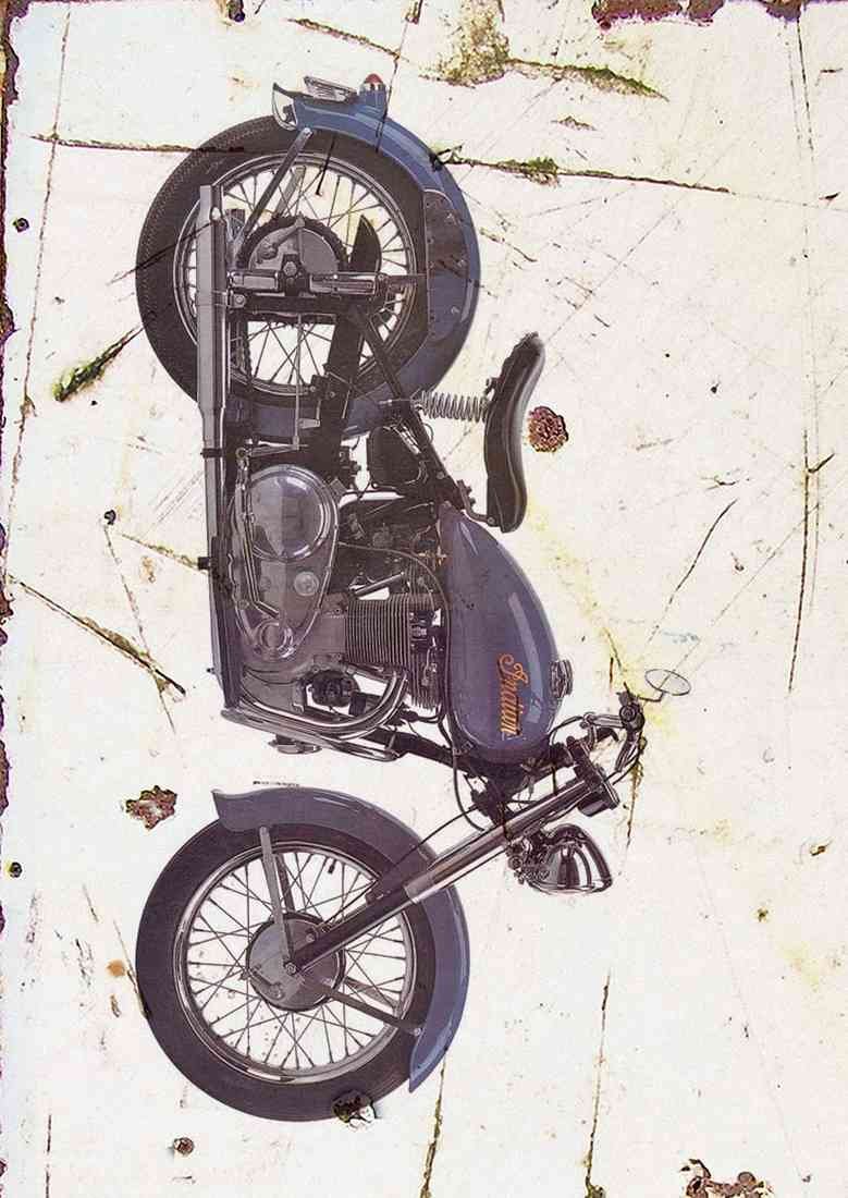 Indian Scout 1949 aged A4 Photo Print