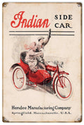 Indian Side Car Vintage Retro Advert Ads A4 Photo Print