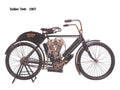 Indian Twin 1907 motorbike A4 Photo Print
