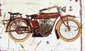 Indian V twin 1914 Aged Vintage A4 Photo Print