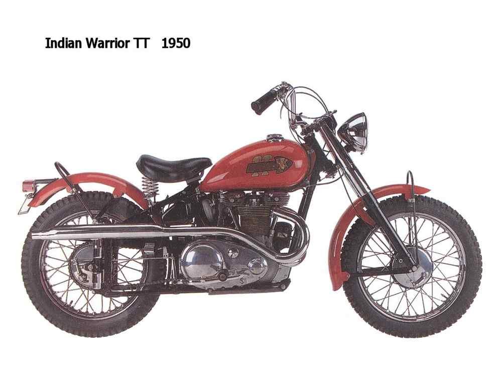 Indian WarriorTT 1950 motorbike A4 Photo Print