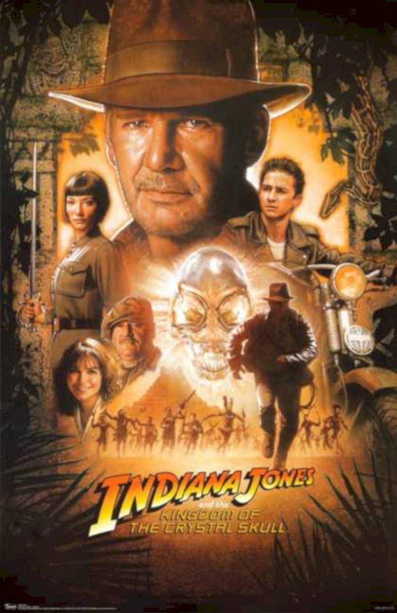 Indiana Jones Crystal Vintage Retro Advert Ads A4 Photo Print