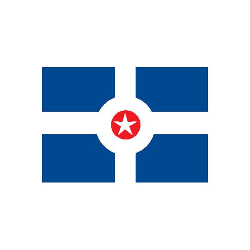 Indianapolis City Flag N5095 A4 Photo Print