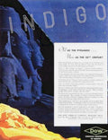 Indigo Sphinx Pyramid Vintage Retro Advert Ads A4 Photo Print