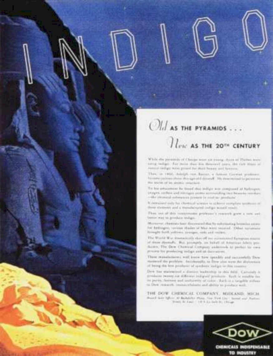 Indigo Sphinx Pyramid Vintage Retro Advert Ads A4 Photo Print