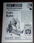 Indo Balm Staircase Vintage Retro Advert Ads A4 Photo Print