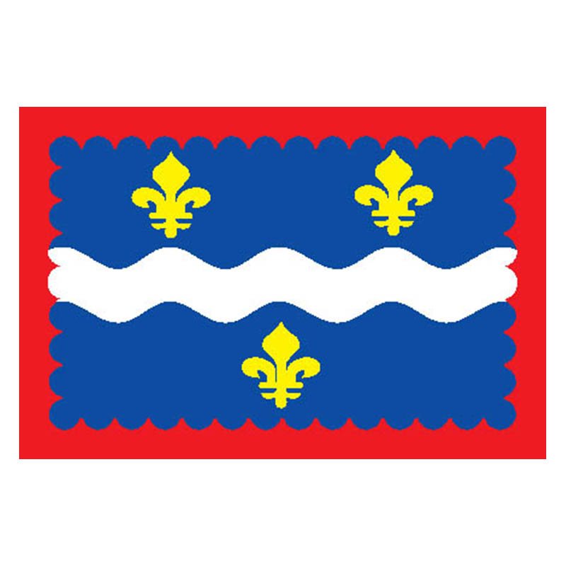 Indre Dep Flag N2949 A4 Photo Print