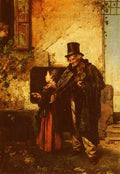 Induno Domenico The Old Musician A4 Photo Print
