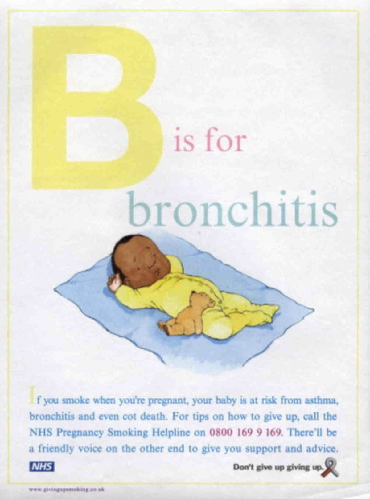 Infant Bronchitis Nhs Vintage Retro Advert Poster A4 Photo Print