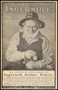 Ingersoll Dollar Watch 2 Vintage Retro Advert Ads A4 Photo Print