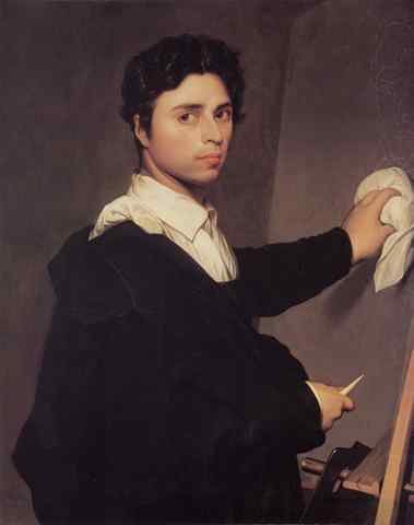Ingres After Ingres S 1804 Self Portrait A4 Photo Print