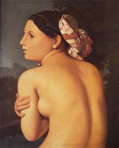 Ingres Half Figure Of A Bather A4 Photo Print