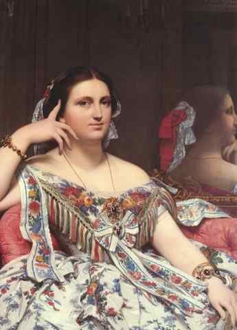 Ingres Madame Moitessier Seated Detail A4 Photo Print