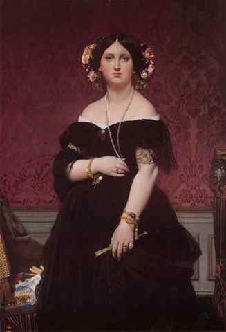 Ingres Madame Paul Sigisbert Moitessier A4 Photo Print