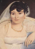 Ingres Madame Riviere Detail A4 Photo Print